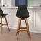 Flash Furniture 27 Inch Black Plastic and LeatherSoft Barstools, PK 2 CH-210925-7-BK-GG - alternate 1